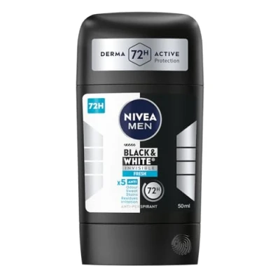 Afbeelding van Mannen Black&amp;White Invisible Fresh anti transpirant stick 50ml
