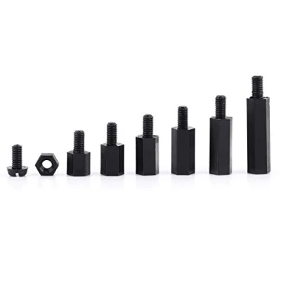 Afbeelding van 250 Stuks Nylon Afstandhouder Kit Zeshoekige Kolom Schroefdraad Spacer Pijler PCB Schroef Assortiment (M3 Male Female Standoff)