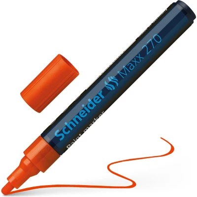 Afbeelding van Schneider lakmarker Maxx 270 1 3 mm oranje stuks S 127006