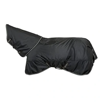 Afbeelding van Back on Track Outdoordeken Obsidian 300g met Afneembare Hals Zwart 135/183