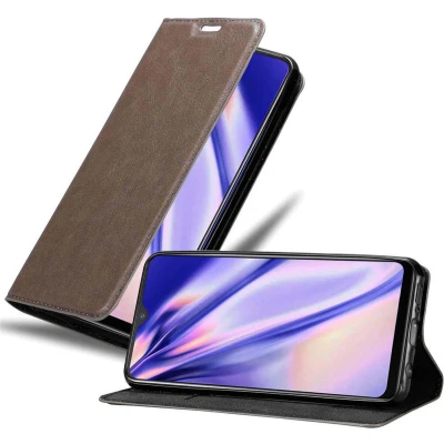 Afbeelding van Cadorabo Hoesje geschikt voor Vivo Y95 in KOFFIE BRUIN Beschermhoes met magnetische sluiting, standfunctie en kaartvakje Book Case Cover Etui