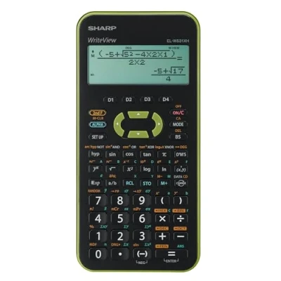 Afbeelding van Sharp calculator zwart groen wetenschappelijk write view SH ELW531XHGR