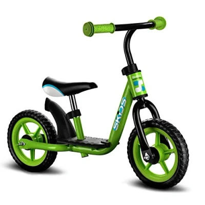 Afbeelding van Skids Control Loopfiets Jongens en meisjes Groen;Zwart 10 Inch