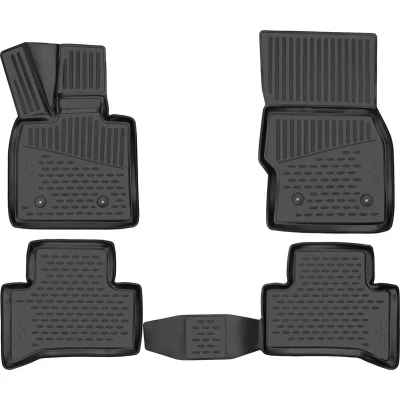 Afbeelding van WALSER XTR 75248 Vloermatset Rubber voor en achter Zwart Op maat gemaakt