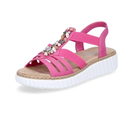 Afbeelding van Rieker Sandalen Plat Fuchsia Maat 36