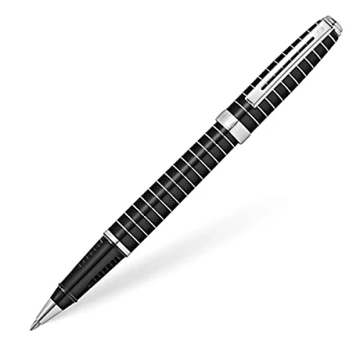 Afbeelding van Sheaffer Prelude zwart gelakt met concentrische gravure, rollerball