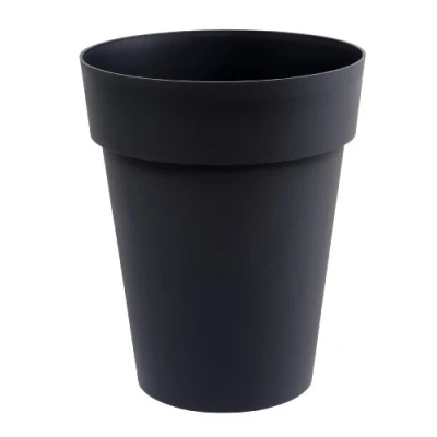 Image de EDA Pot de Fleur Vase Mi Haut Toscane Ø 44 cm Volume 50 L x H.53 Gris Anthracite