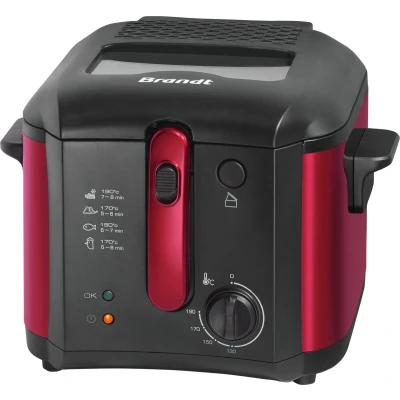 Afbeelding van Elektrische friteuse BRANDT FRI25R Vaste tank 2,5 L olie + 1kg friet Bedieningsvenster...