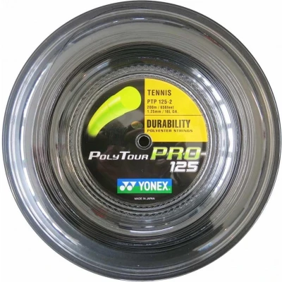 Afbeelding van Yonex Polytour Pro 1.30mm Tennissnaar Rol 200m Polyester Graphite