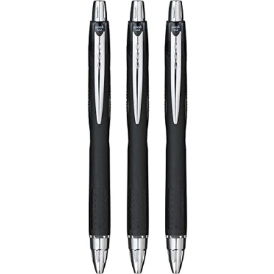 Afbeelding van Uni ball Jetstream SXN210 rollerbalpen, intrekbaar, zwart, 3 stuks