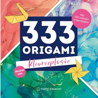 Afbeelding van Forte Boek 333 origami kleurenexplosie