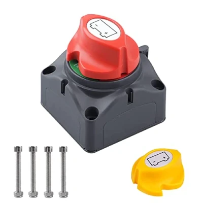 Afbeelding van Batterij scheidingsschakelaar 12 48V 275 A / 1250 accu Power Cut Off schakelaar batterijschakelaar, waterdicht, voor marine boot caravan voertuigen