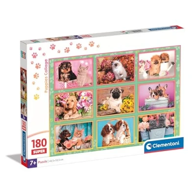 Afbeelding van Clementoni Legpuzzel Super Color Puppies Collage, 180st.