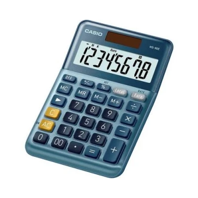 Image de Casio MS 80E Calculatrice de bureau 8 chiffres panneau solaire, pile