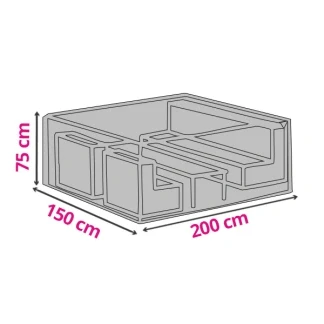 Afbeelding van Loungesethoes (200 x 150 75 cm, PP)