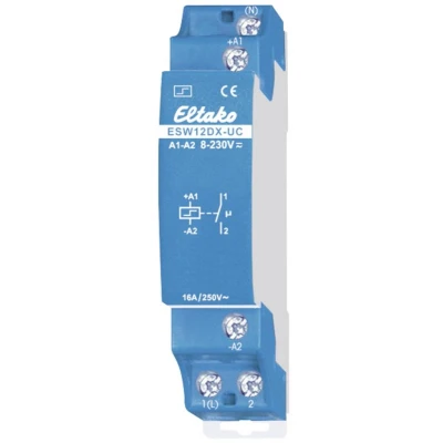 Afbeelding van Eltako ESW12DX UC Stroomstootschakelaar DIN rail 1x NO 230 V/AC, 8 V/AC 16 A 2300 W 1 stuk(s)