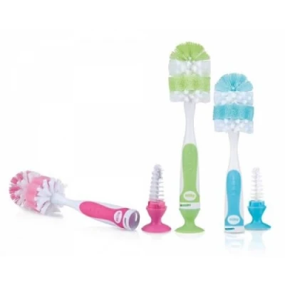 Image de Goupillon pour biberons et tétines avec ventouse nuby
