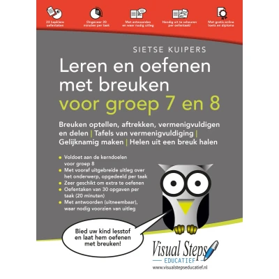 Afbeelding van Leren en oefenen met breuken voor groep 7 8