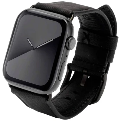Afbeelding van JT Berlin Watchband Wannsee Horlogeband 42 mm, 44 45 49 mm M Zwart Watch Series 1, 2, 3, 4, 5,