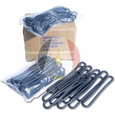 Afbeelding van Spanrubbers zwart 40cm 10 st.