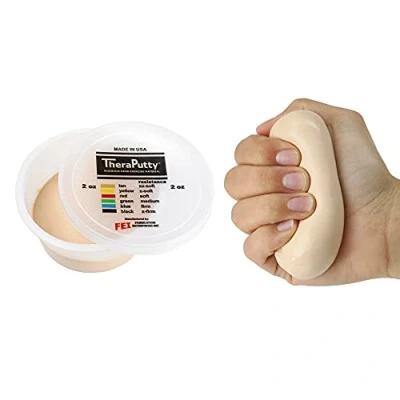 Image de CanDo TheraPutty Pâte à modeler thérapeutique ultra légère Beige 56 g