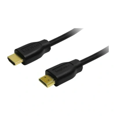 Afbeelding van LogiLink CH0039 High Speed HDMI kabel met Ethernet (V1.4), 2 x 19 polige stekker (goud), zwart, 5 m, m