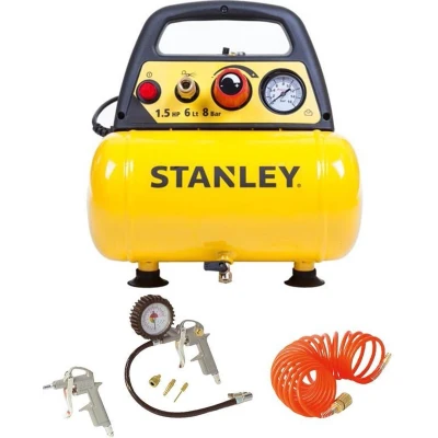 Afbeelding van STANLEY Compressor DN200/8/6 inclusief 6 delige Accessoire set