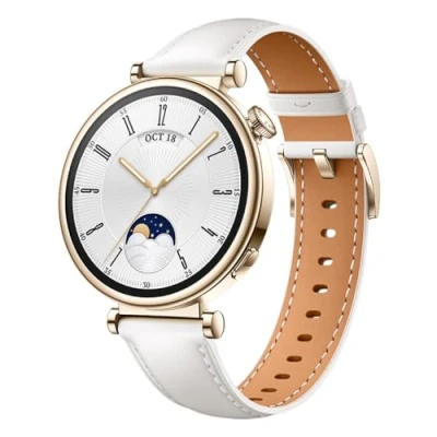 Afbeelding van HUAWEI Watch GT 4 41 mm, tot 7 dagen batterijduur, compatibel met iOS en Android, caloriebeheer, geavanceerde gezondheidsbewaking, nauwkeurige hartslagbewaking, SpO2 GPS, sport, wit