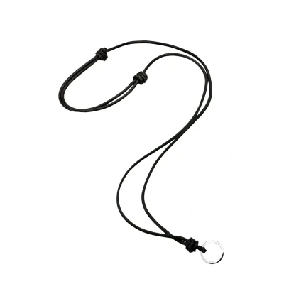 Afbeelding van Elli Knotted Circle Ketting, Dames, Maat: 45, Schwarz
