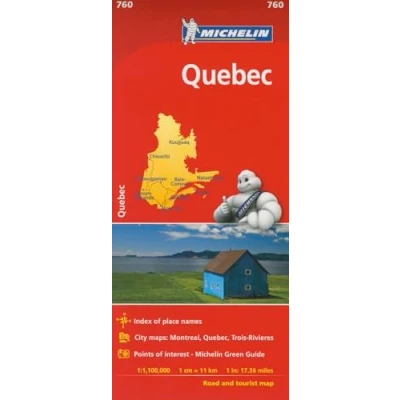 Afbeelding van Quebec Michelin National Map 760