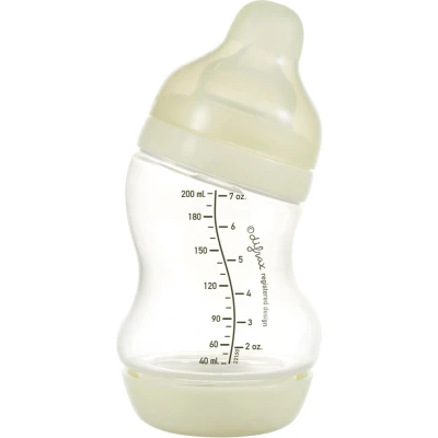 Afbeelding van Difrax Babyfles 200 ml Wide S Fles Anti Colic Crème 1 stuk