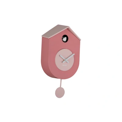 Afbeelding van Karlsson Wandklok Grato Cuckoo Tan rose &amp; soft pink