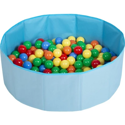Afbeelding van Selonis Meerkleurig Ballenbad Opvouwbaar Zwembad 300 Ballen Voor Kinderen, Blauw: Geel/Groen/Blauw/Rood/Oranje
