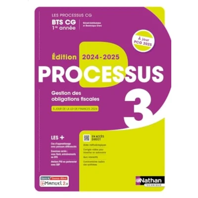 Afbeelding van PROCESSUS 3 BTS CG 1ERE ANNEE MANUEL