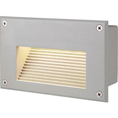 Afbeelding van SLV Brick 229702 LED buitenlamp (inbouw) vast ingebouwd 1.4 W Zilver grijs