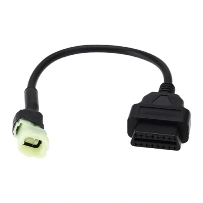 Afbeelding van OTOTEC Diagnostische kabel voor motorfiets, OBD2 adapterkabel, 4 polig, compatibel met Honda motorfietsen