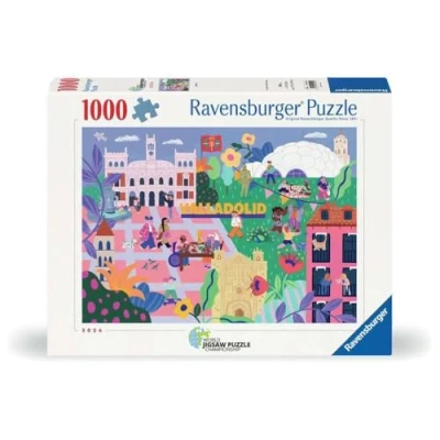 Afbeelding van Ravensburger 2D puzzel voor volwassenen, 1000 stukjes, geïllustreerd, WJPC Valladolid, 12001490