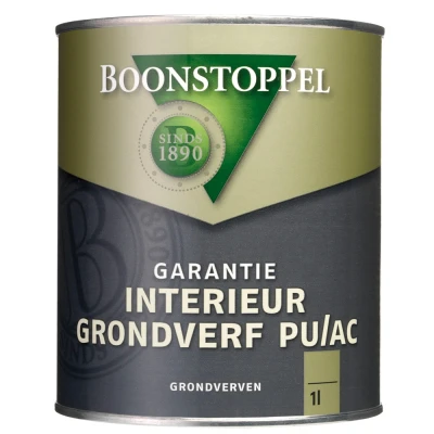 Afbeelding van Boonstoppel Garantie Interieur Grondverf PU/AC 1 Liter 100% Wit