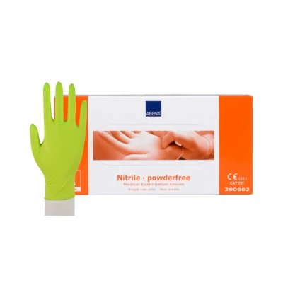 Afbeelding van Abena Handschoenen Nitrile Groen Poedervrij