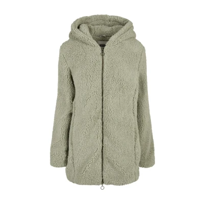 Afbeelding van Urban Classics Ladies Sherpa Jacket Winterjas, Dames, Maat: 4XL, Softsalvia