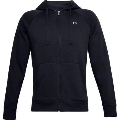Afbeelding van Under Armour Rival Hoodie Sweater met rits, Heren, Maat: Large, Black/onyx white