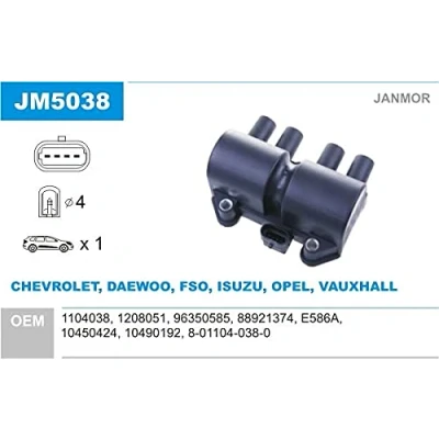 Afbeelding van JANMOR JM5038 Bobine DAEWOO: Lanos Saloon