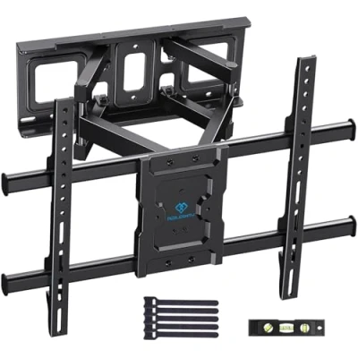 Afbeelding van tv muurbeugel, draaibare kantelbare beugel voor 37 82 inch platte &amp; gebogen of monitor tot 60 kg, max. VESA 600 x 400 mm