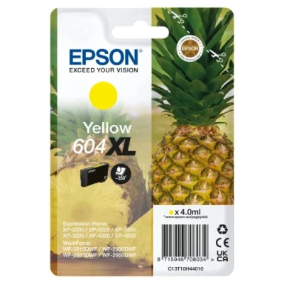 Afbeelding van Epson 604XL (C13T10H44010) Inktcartridge Geel Hoge capaciteit
