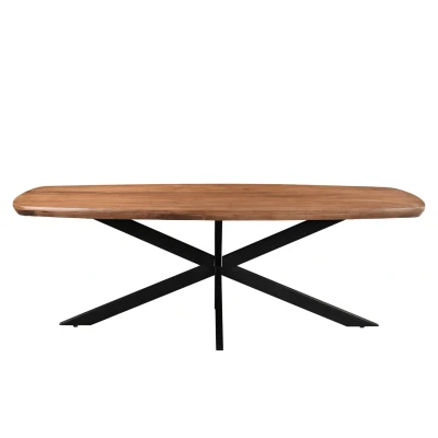 Afbeelding van Jesper deens ovaal eettafel 180 cm hout naturel