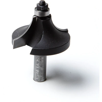 Afbeelding van Trasco HM kwartrondfrees inclusief lager A21 radius 12.7mm x schacht 8mm