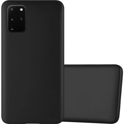 Afbeelding van Cadorabo Hoesje geschikt voor Samsung Galaxy S20 PLUS in METALLIC ZWART Beschermhoes gemaakt van flexibel TPU silicone Case Cover