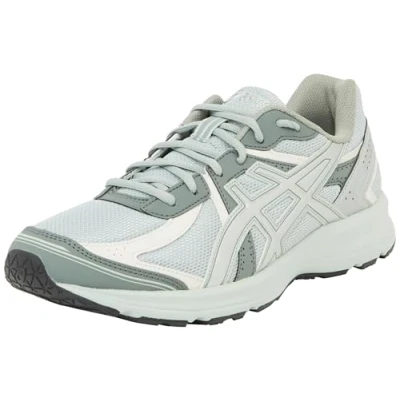 Afbeelding van Asics Sportstyle JOG 100 Unisex Sneakers laag, Maat: 44.5, Light green/khaki Imitatieleer/ textiel