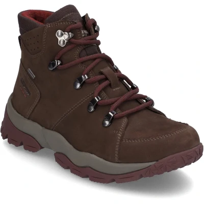 Afbeelding van Josef Seibel Philippa Veterboots, Dames, Maat: 39, Brown Leer en textiel