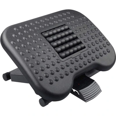 Afbeelding van Strex Voetensteun Ergonomisch met Massagerollers Verstelbaar Anti Slip Voeten Steun Bureau